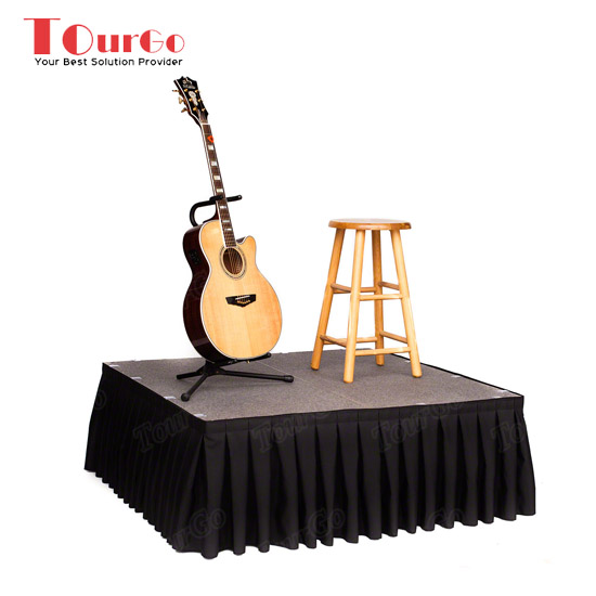  TourGo Drum Stage Rental with Mobile Stage Platform for Event Stage Rental