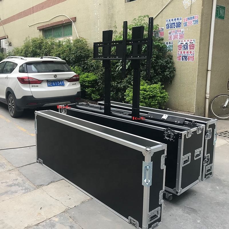Custom Multi Size Universal 71''-80'' LCD/Plasma Electric Lift Road Flight Carrying Case For Tv