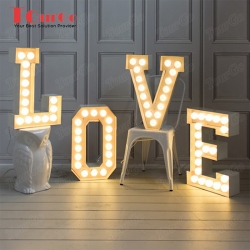 TourGo lightweight cheap price 4ft giant led light up love letters for sale