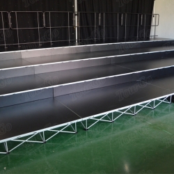 TourGo Portable Drum Stage Rental Folding Stage Platform with Mobile Risers Used Performance Stage