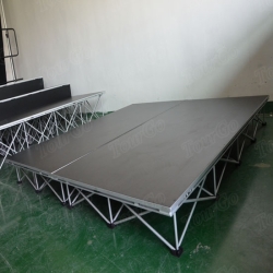 TourGo New Design Portable Stage System with Folding Stage Platform Used Outdoor Event Mobile Stage Rental