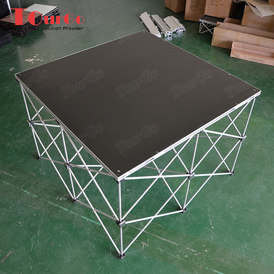 Camera L Riser Platform TourGO 4'x4' Folding Camera Platform with Riser