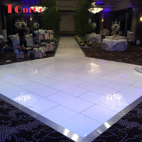 Tourgo 22x22ft Portable Mobile Sparking White Starlit Dance Floor