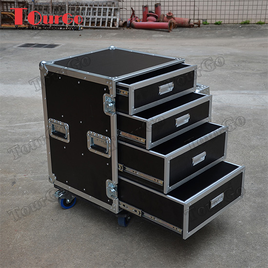 TourGo 12U Rack Storage Case With 4 Drawer