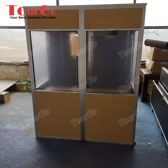 Congress ISO-Compliant Soundproof Translation Interpreter Booth With Wooden Color