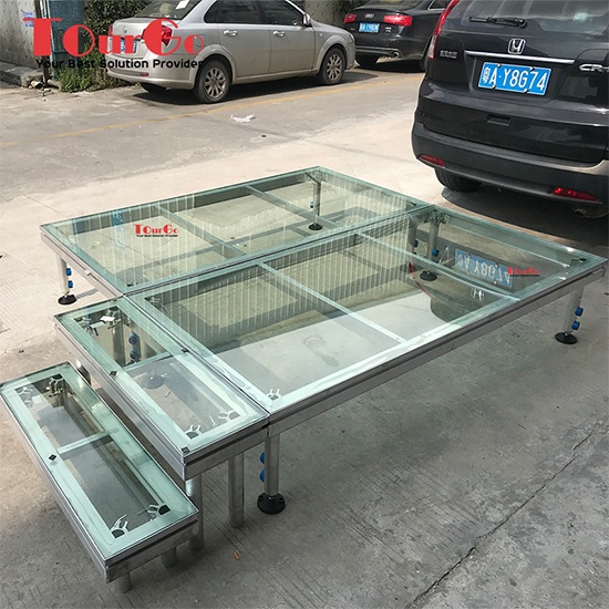 Aluminum Swimming Pool Stage With Acrylic Platform