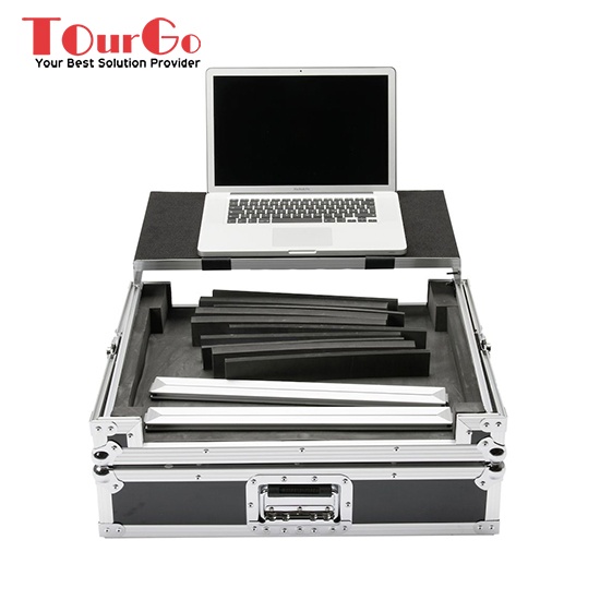 VESTAX VCI 400 DJ CONTROLLER FLIGHT CASE WITH SLIDING LAPTOP SHELF