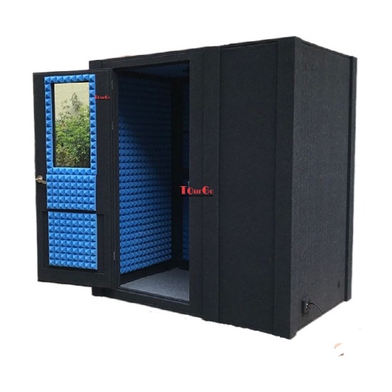 Soundproof Studio Vocal Booth Drum Music Room Play Guitar Booth with Acoustic Wedge