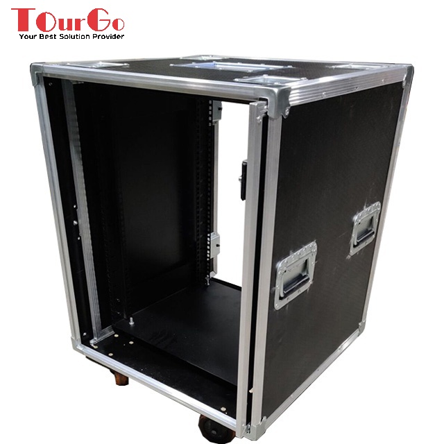 New customized 6U Stack-Rack flight case with sliding door