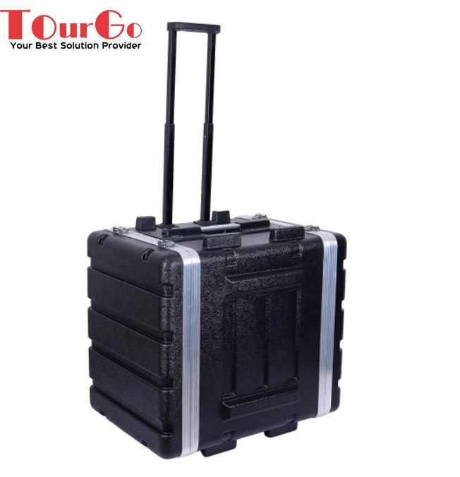 ABS Rack Case 6U Depth 17'' with Trolley and Wheel