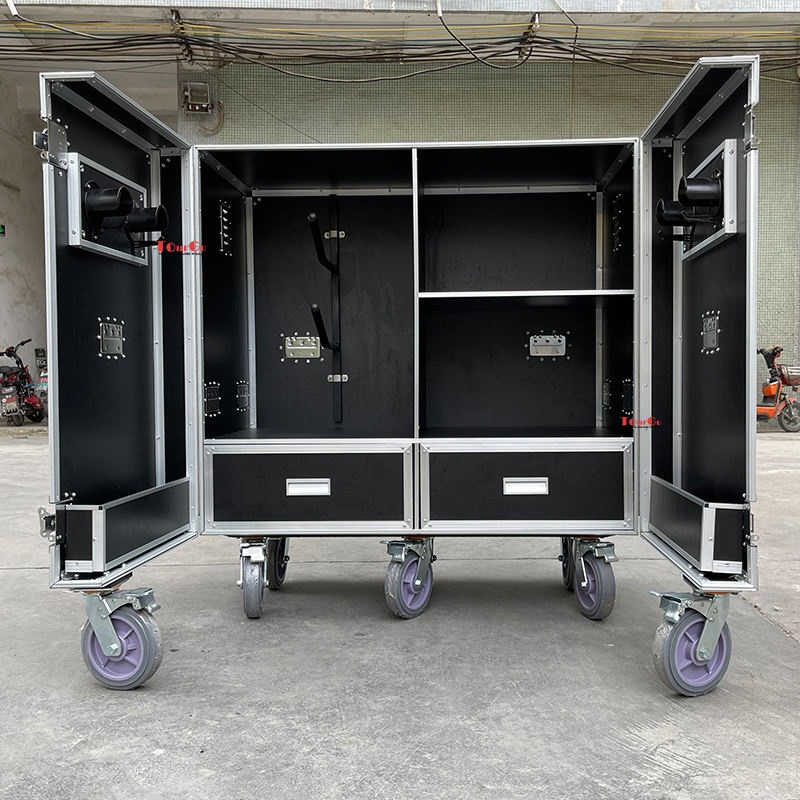 Middle Lockable Aluminum Horse Equipment Storage Flight Case Saddle Tack Cabinet Locker