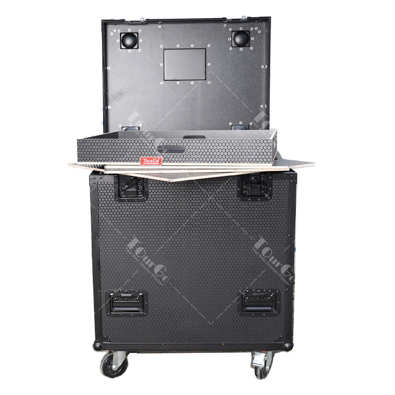 Black Cable and Truck Pack Cases Touring Flight Case