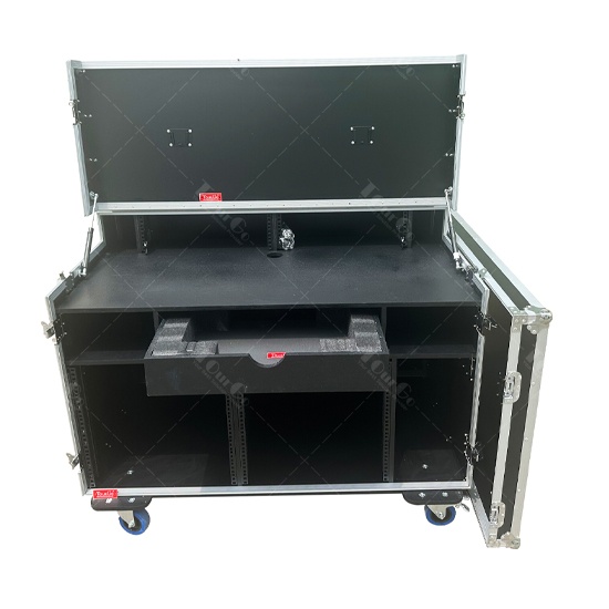 Mobile AV Broadcasting Video Streaming Production Recording Studio Workstation Flight Case