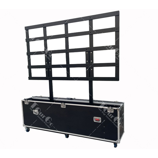 Motorised Lift Flight Case For LED Screens with Double Lifting Posts