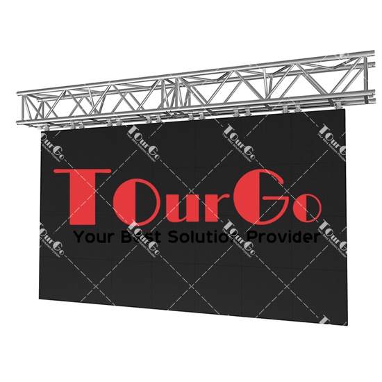 Silver Black 5 Chord Linear Aluminum Truss for Hanging LED Video Walls and Stage Lights