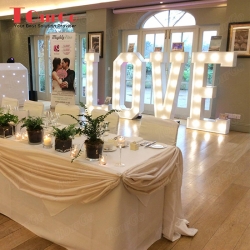 TourGo high quality wedding lighted letters with love light up letters for wall