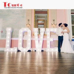 TourGo High Quality Love Light Sign for Wedding Light up Letters