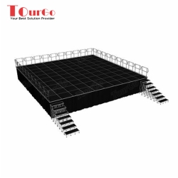  TourGo Mobile Stage Hire Wedding Stage Platform  with Step Stair for Performance Stage
