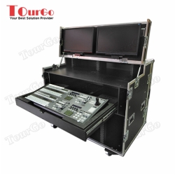  TourGo Twin 10u Production Workstation With Pull Out Drawer And TFT Mounting Facilities