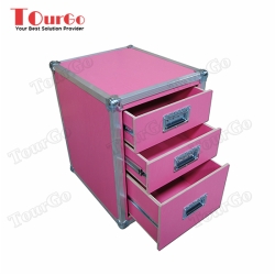 TourGo Pink 3 Drawer Cabinet