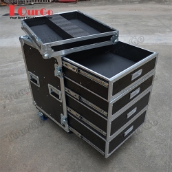 TourGo Custom Small 4 Drawer Production Flight Case