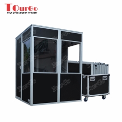 TourGo ISO Mobile Simultaneous Interpretation Booths in Black