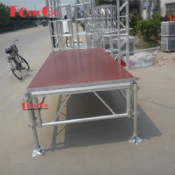 Aluminum Red Non-slip Stage Platform For School Performance Event