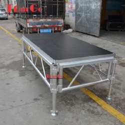 TourGo Aluminum Stage With Non-slip Stage Platform For Outdoor Event