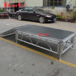 Concert Retractable Folding Aluminum Portable Stage For Outdoor Event
