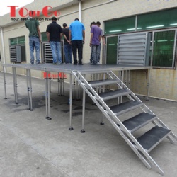 Outdoor Lighting Event Stage Aluminum Portable Stage For Sale