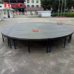 Aluminum Round Beyond Stage System For Outdoor Event