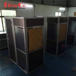 Customize one person interpreter booth with three doors: W900xD1500xH2000mm