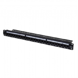 19inch 1RU Cat6 Patch Panel, 24 Port