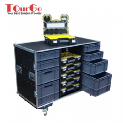 8 Drawer Motorsport & 6 Stanley Tourgo Organisers Tool Flightcase