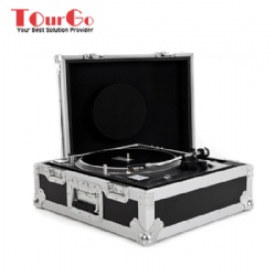 DJ TURNTABLE FLIGHT CASE - ACCOMMODATES VIRTUALLY ANY TURNTABLE