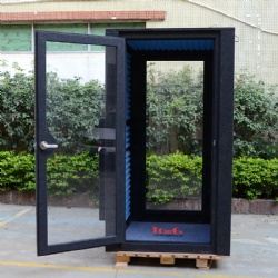 Soundproof acoustic booth glass recording studio/Office private pod/Soundproof booth glass room
