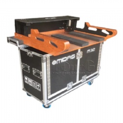 Flight Case Flip Version for MIDAS M32 Mixer Plus 2x 2HE Drawers With Laptop Bracket Holder Arm