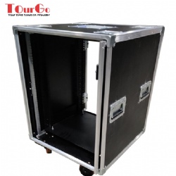 New customized 6U Stack-Rack flight case with sliding door