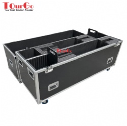 Custom Adjustable Plasma TV Screen LCD Display Flight Case