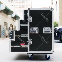 70x40x18 Four level drawer box flight case without handles