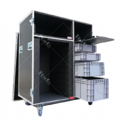 Icebox Microwave oven Coffee Cart Workstation Flight Case