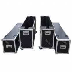 Single 75 Inch TV Safety Protection Transport Aviation Case Heavy Duty Aluminum Flight Case for LED LCD Large Screen