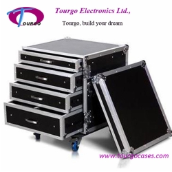 Rack Storage Drawer - 12U Rack with 4 Drawers: 1pcs 4U,2pcs 3U and 1pcs 2U High