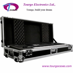 61 Key Board Case with Adjustable Z-lock Foam and Low Profile Wheels