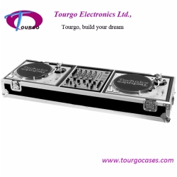 Turntables Coffin For 2 Turntables / Pioneer DJM 500 or DJM600 Mixer OR Other 12 Mixer W/ Wheels