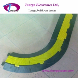 2 channel Rubber Cable Ramp 30° Turn